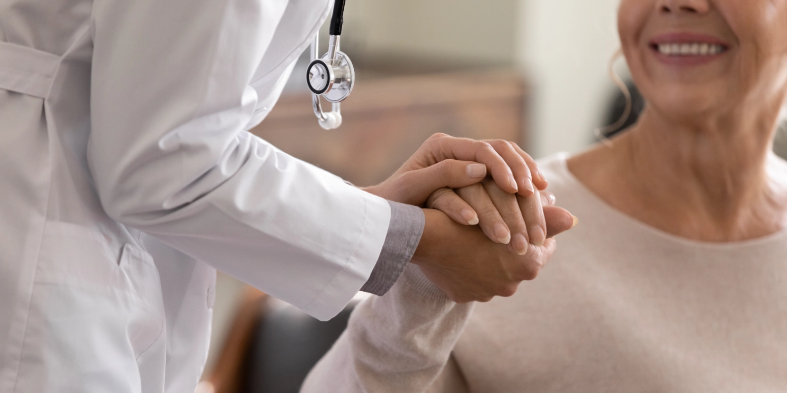 Doctor offering supportive care to a patient